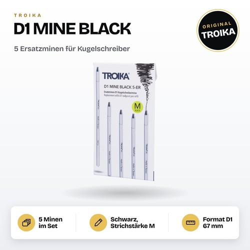 Troika ersatzmine schwarz - troika,